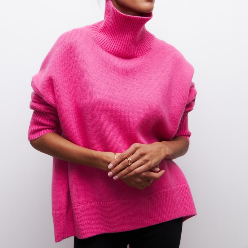 Paula™ - Strikket Varm Turtleneck